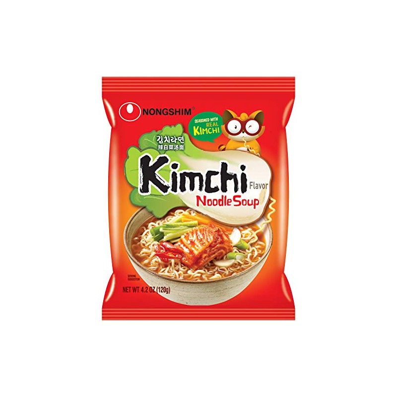 Nongshim Kimchi Noodle Soup, 4.2 Ounce (Pack of 10)