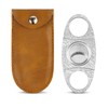 GALAMAX Cigar Cutter, Silver Grain Damascus Stainless Steels Cigar Cutter