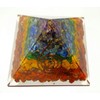 Orgone Seven Chakra Crystal Energy Generator Pyramid | Natural Chips