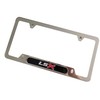 License Plate Frame Cover Holder, LSX Silver for Camaro Corvette,