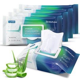 Disposable Body Wipes For Adults (5 x 40 Packs) - Premoistened Body Wipe For Adult Bathing Infused With Aloe and Lanolin - Alcohol-Free Wipes For The Elderly Extra Large - 20x30 cm Washcloths