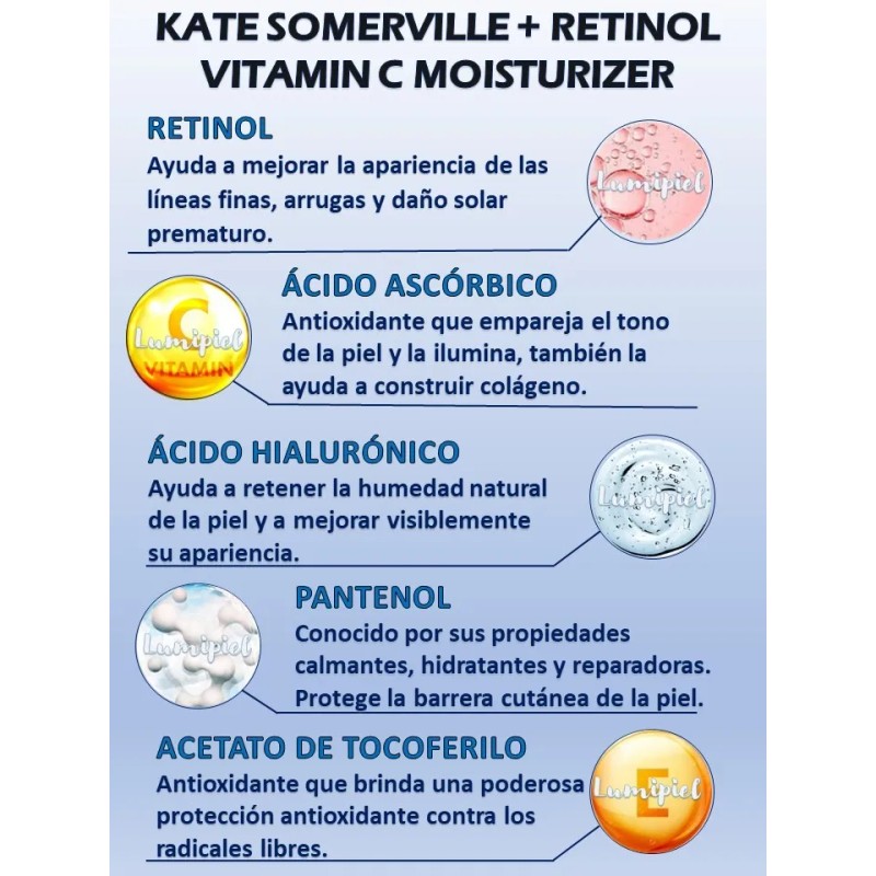 Kate Somerville Hidratante Facial Retinol + Vitamin C 50ml
