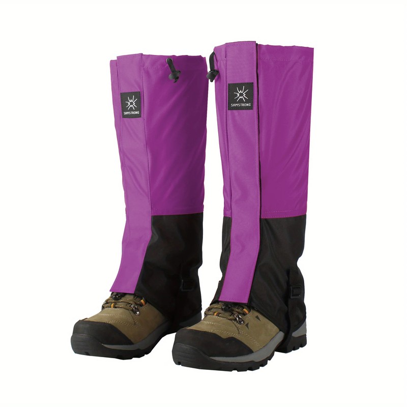 Waterproof Hiking Leg Gaiters for Snow, Sand and Mud Protection,