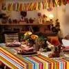 Kochorie 2 Pieces Mexican Party Tablecloth Plastic Cinco De Mayo