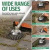 ksdenuov Steel Wire Weed Eater Blades, Universal Weed Eater Attachments,