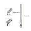 sourcing map T20 Security Torx Bit 1/4" Hex Shank 3"