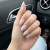 Black Dot Press On Almond Nails 16 Sizes 32pcs Short