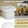 Rexka 30ps Nylon Grill Screw Nuts #8 Screw Size for