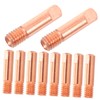 SHINEOFI 10pcs Copper Welding Tips for Mig Welding High Conductivity