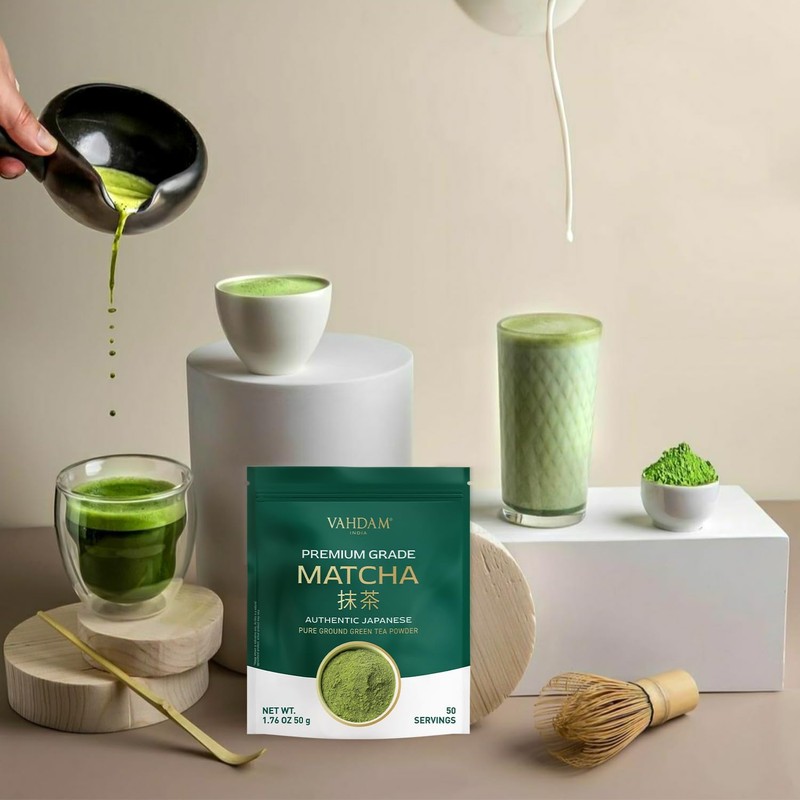 VAHDAM Premium Matcha Green Tea Powder 50g | Shizuoka, Japan