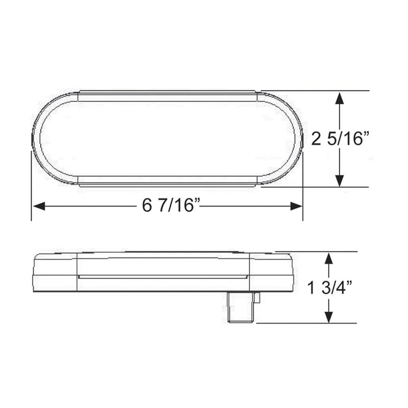 Blazer International Hopkins C562RTM 6" LED Oval Stop/Tail/Turn Light –