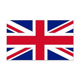 CafePress Union Jack Rectangle Car Bumper Magnet