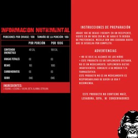 Pre Entreno Bcaas Strong Protein 1kg 100servicios                                                                                                     