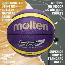 Molten Basketball lila/gelb Size:7