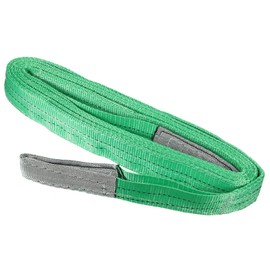 PATIKIL 2" x 15' Lift Strap, 4409lbs Lifting Slings Flat Eye to Eye, 2 Ply Polyester Webbing Lifting Moving Straps for Rigging Hoisting Gear, Green