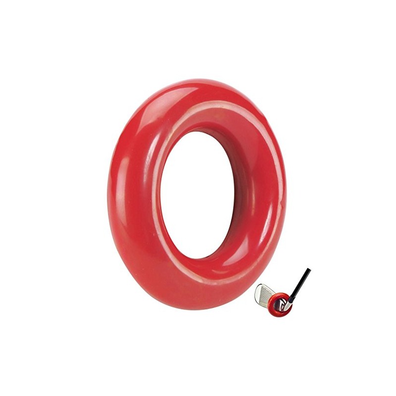 JP Lann Golf Weighted Swing Ring for Practice/Training, Red