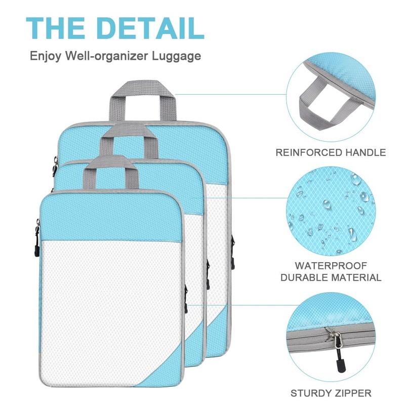 OSDUE Compression Packing Cubes Set, 4 Pieces Compression Packing Cubes,