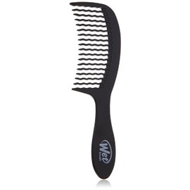 Wet Brush Wet Brush Detangling Comb, Black - Wide Tooth Hair Detangler with WaveTooth Design that Gently and Glides Through Tangles - Brush Throough Conditioner and Hair Masks - Gentle On Scalp and Pain-Free