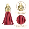 sourcing map 30Pcs 1.5 Inch Leather Tassels Keychain Charm with