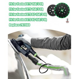New Upgraded 6-inch Hard Sanding Pad Fit for Festool ETS 150/3 EQ ETS 150/5 EQ ETS EC 150/3 EQ ETS EC 150/5 EQ Sander, M8 Thread Sander Backing Pad Replace 202460