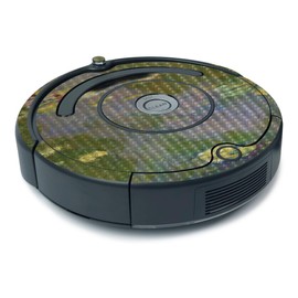 MightySkins Carbon Fiber Skin for iRobot Roomba 675 Minimal Coverage - Water Lilies | Protective, Durable Textured Carbon Fiber Finish | Easy to Apply, Remove, and Change Styles | Made in The USA