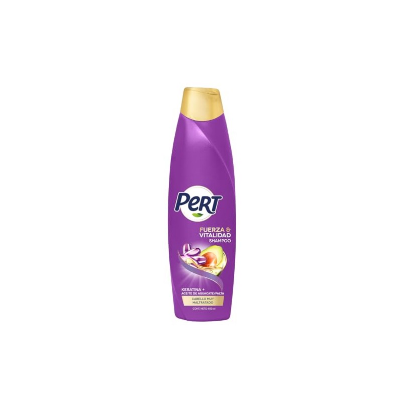PERT, Shampoo Keratina y Aguacate | Cabello fuerte, flexible y