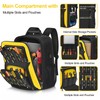 POWSTR 18" Tool Backpack Heavy-Duty Tool Bag，Organizer with 23 Pockets，Water-Resistant