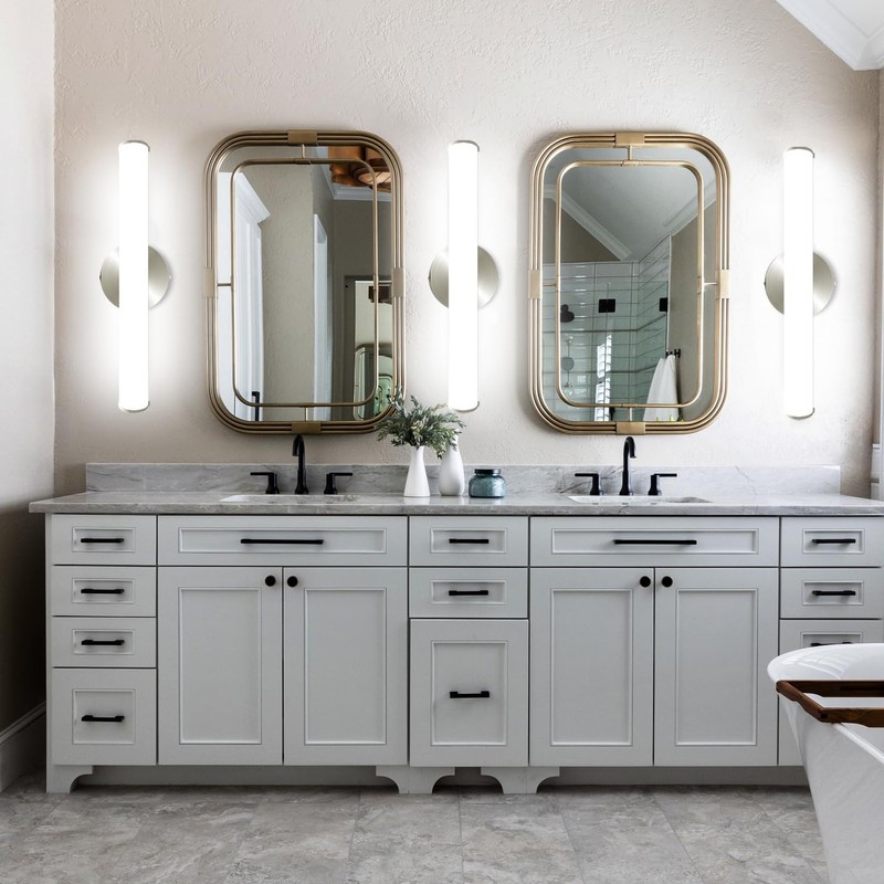 OOWOLF 2 Pack LED Vanity Light Bar for Bathroom, Dimmable