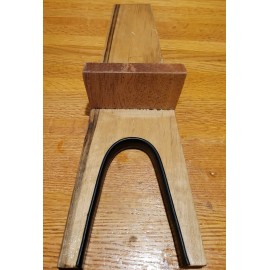 Roma Wooden Boot Jack With Rubber Grip Natural