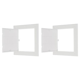 PATIKIL 165x165mm Access Panel, 2Pcs ABS Plastic Panels for Inspection Hatch Removable Hinged Access Door for Drywall Plumbing Pipes Fuse Box Cover Cabinet Conceals Wires, White