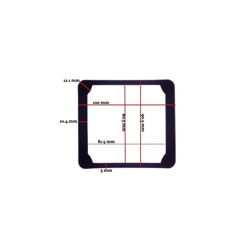 2 X Haida Light Seal Gasket 100 Series 100mm Insert