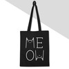 Cotton Bag - Cat Owner Gift Cat - Meow White