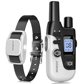 Jugbow Dog Training Collar - 4200FT Dog Collar with Remote for Small Medium Large Dogs, LED Light Electric Collar with Beep/Safe Static/Vibration Modes, IPX8 Waterproof Rechargeable E-Collar