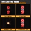 MAYELLO Smoked Black Halogen Tail Lights for 2014-2019 Chevy Silverado