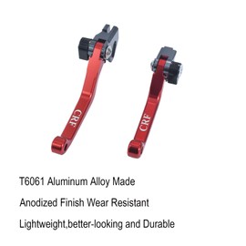 Xilakol Motorcycle CNC Billet Aluminum Brake Clutch Lever Pivot Handle for CRF125F CRF 125F 2014-2023 Pit Dirt Bike (Red)