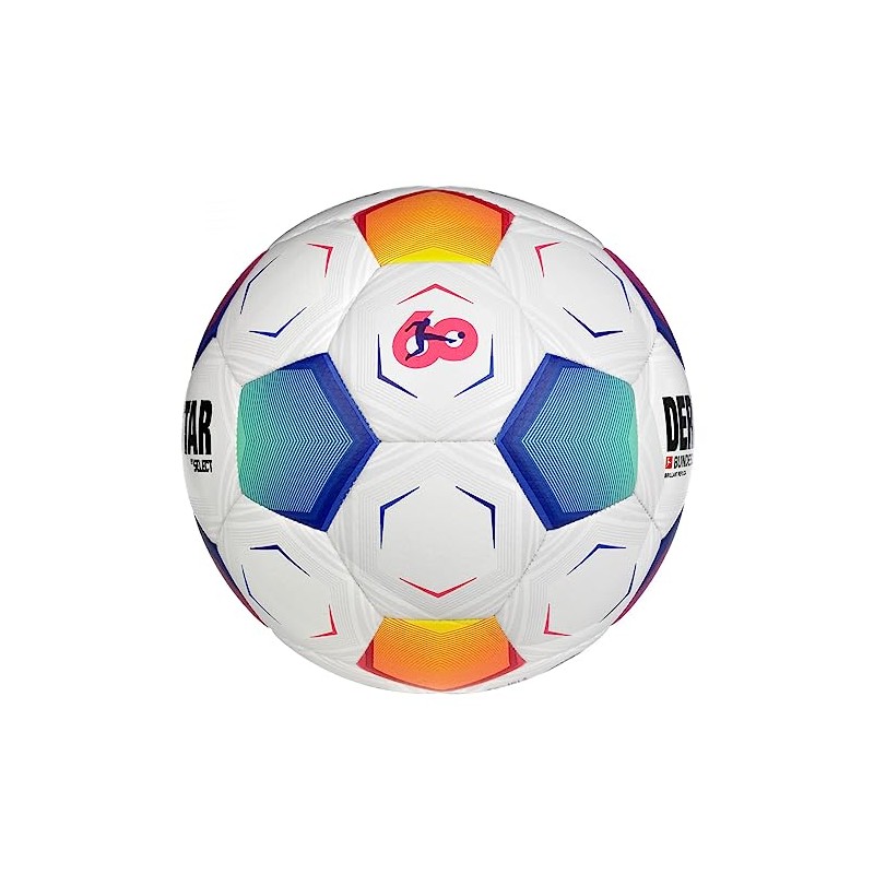 DERBYSTAR Unisex - Adult Bundesliga Brilliant Replica v23 Football, White,