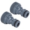 2Pcs Quick Connector Nipple G3/4 Male Thread Hose Pipe Adapter