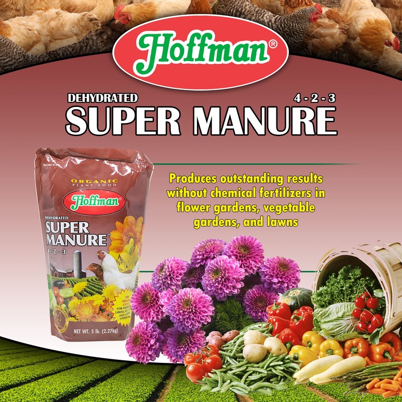 Hoffman 20505 Dehydrated Super Manure 4-2-3, 5 Pounds
