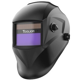 TOOLIOM Welding Mask 92.5 x 42.5mm Auto Darkening True Colour Welding Helmet for TIG MIG ARC Welding Hood