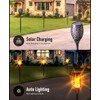 ABFP Solar Lights Outdoor, 2 Pack Torches Flame Garden Lights