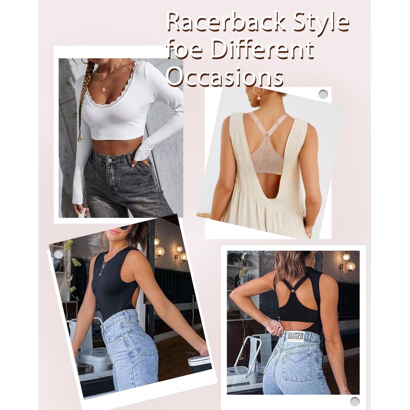 DotVol Women's Front Closure Underwire T-Back Full Figure Plus Size