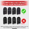 Funda transparente para llave de coche, compatible con Jeep Cherokee