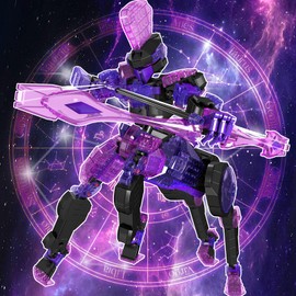 JMBricklayer Mech Building Kits for Adults 70146, Crystal Mecha Display Model Building Toy with Movable Joints, Action Figures Robot Gifts for Boys Girls Teens 8-14 (938 Pieces)