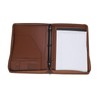 Freeprint Zippered Portfolio 3 Ring Binder Organizer with Writing Pad