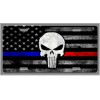 Thin Red Line Fireman Fire Fighter Car Vanity Tag -
