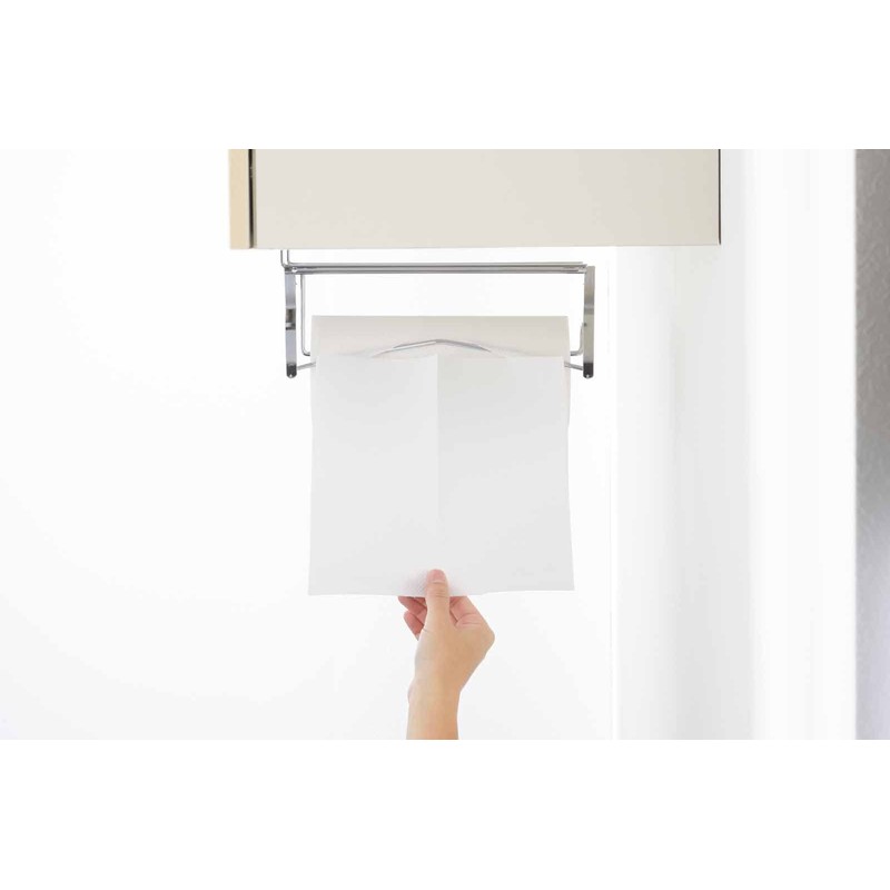 Yoshikawa 1306187 Kitchen Paper Holder, Can Be Cut with One