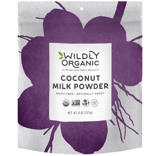 Organic Coconut Milk Powder - Powdered Milk Organic- Dry Milk - Unsweetened Coconut Milk - Coconut Milk Organic - Coconut Powder - Dehydrated Coconut Milk - 8 OZ - Wildly Organic