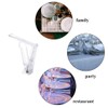 Pack of 4 Tablecloth Clips, Transparent Plastic Clips, Adjustable High