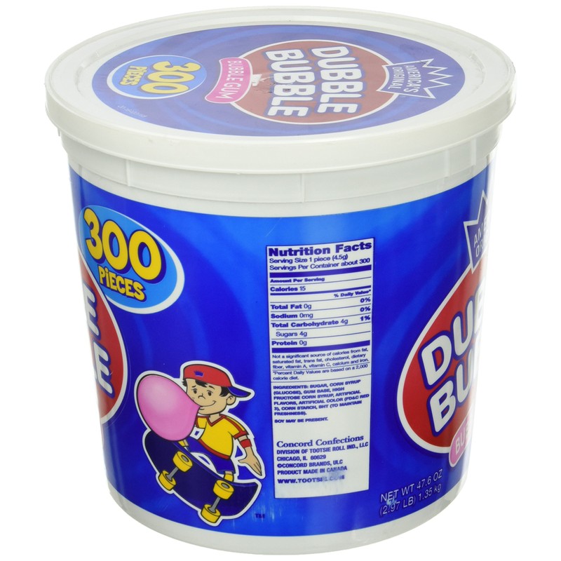America's Original Dubble Bubble Bubble Gum 47.6 Ounce Value Tub