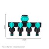 4-Way Garden Hose Splitter for Irrigation – Independent Valve Faucet